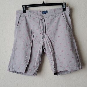 4/$30 Canyon Creek khaki American flag mens size 34 shorts **